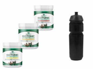 Tacx bidon 750ml + NatuSport Isotonic Sportdrink 400 gram