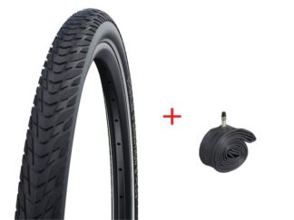 2 Schwalbe Marathon E-Plus Addix Buitenbanden 28inch + 2 Binnenbanden